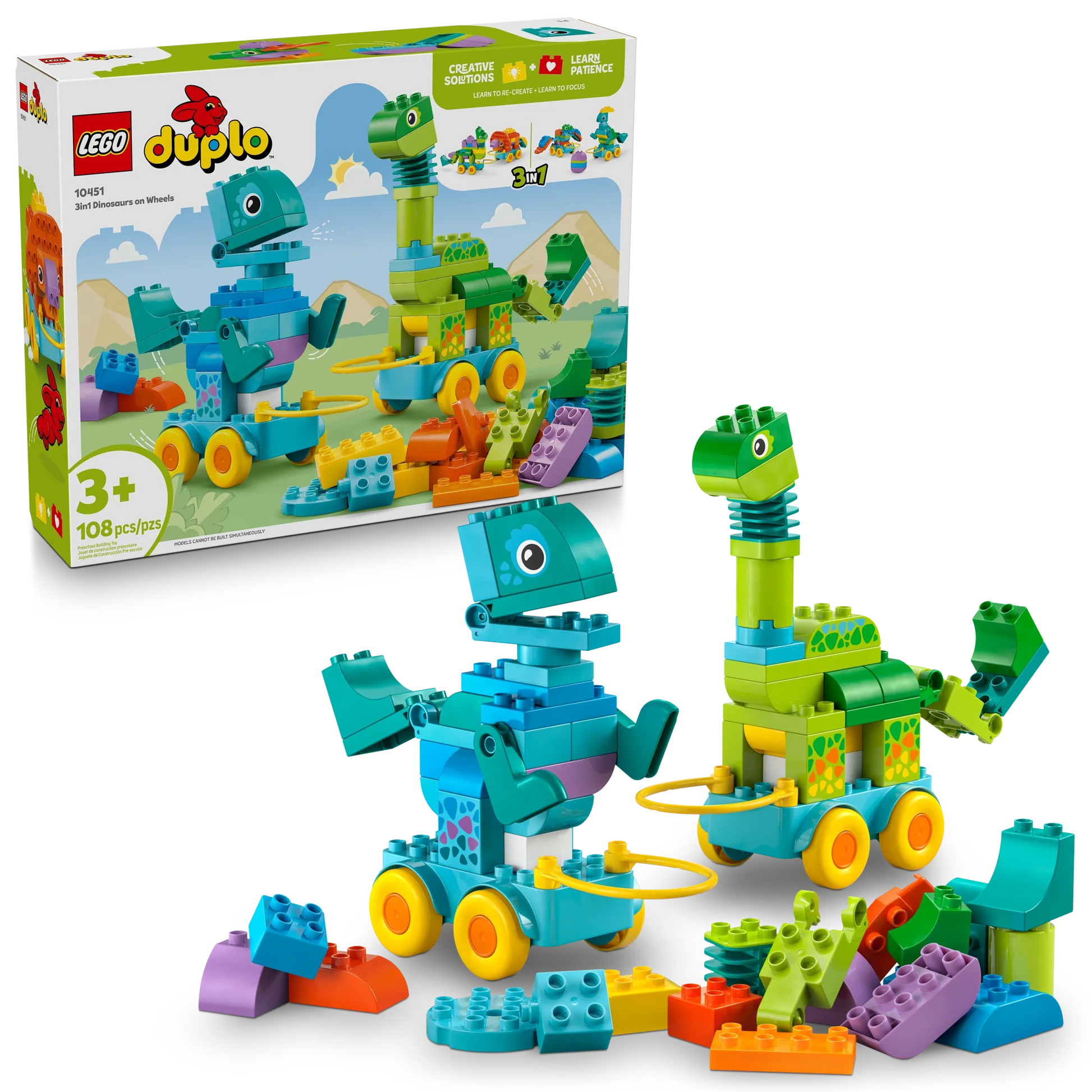 LEGO DUPLO Town 3in1 Dinosaurs on Wheels - Trading Card Market