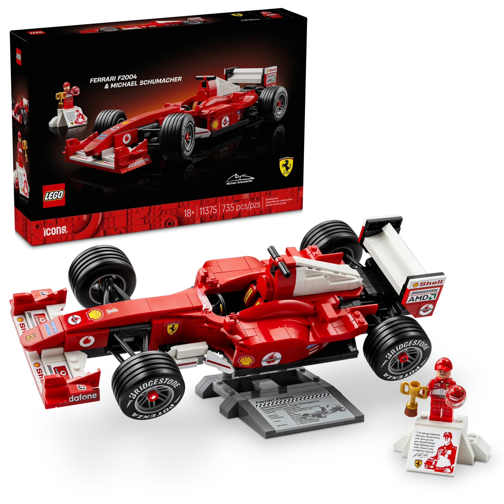 LEGO Icons Ferrari F2004 & Michael Schumacher - Trading Card Market