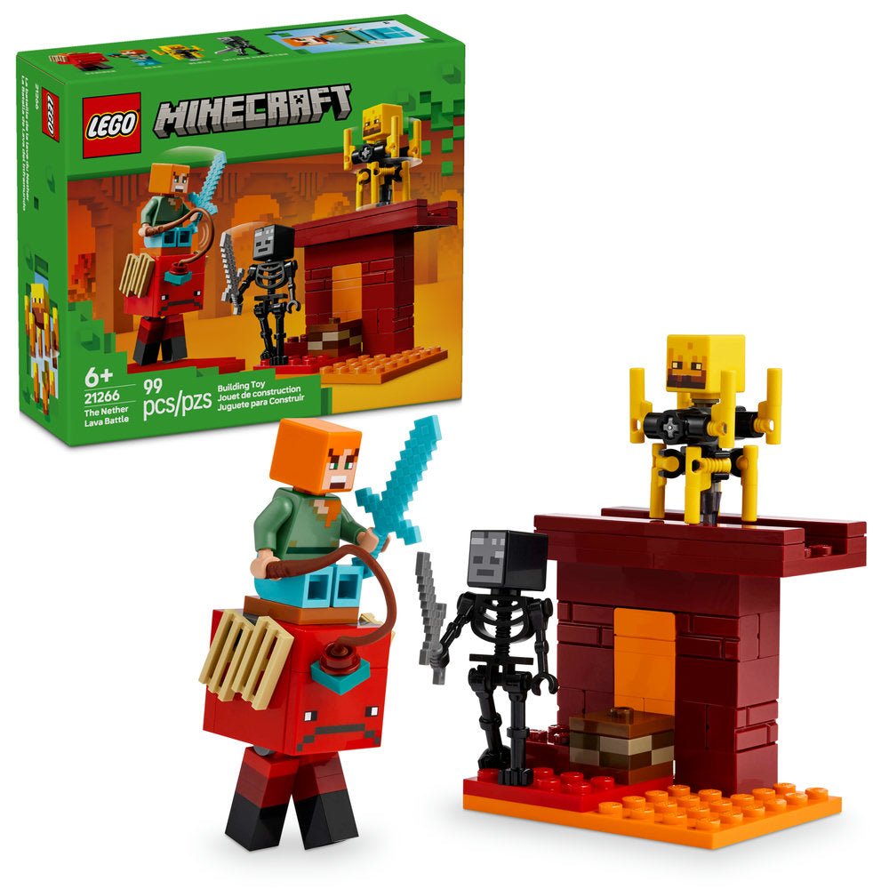 LEGO Minecraft The Nether Lava Battle - Trading Card Market