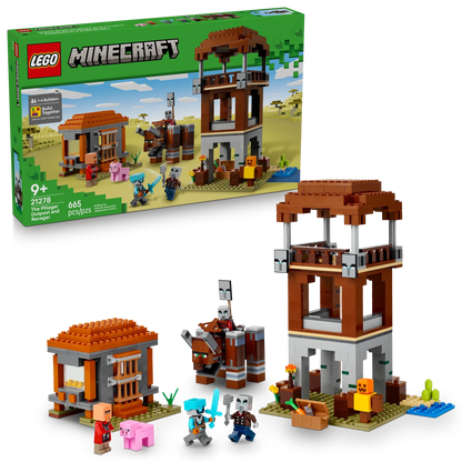 LEGO Minecraft The Pillager Outpost and Ravager - Trading Card Market