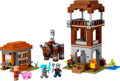 LEGO Minecraft The Pillager Outpost and Ravager - Trading Card Market
