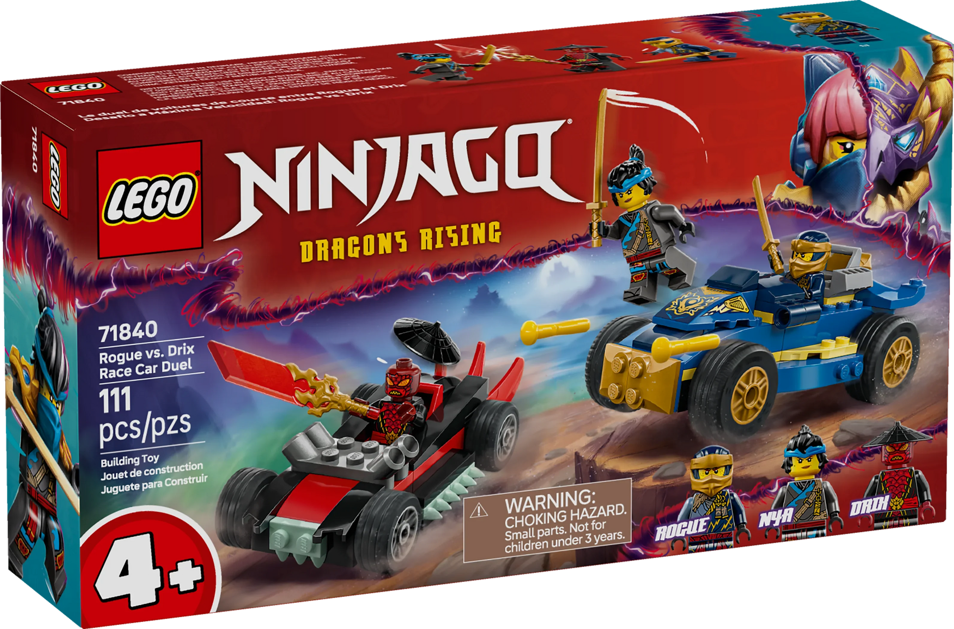 LEGO® Ninjago Rogue vs. Drix Race Car Duel