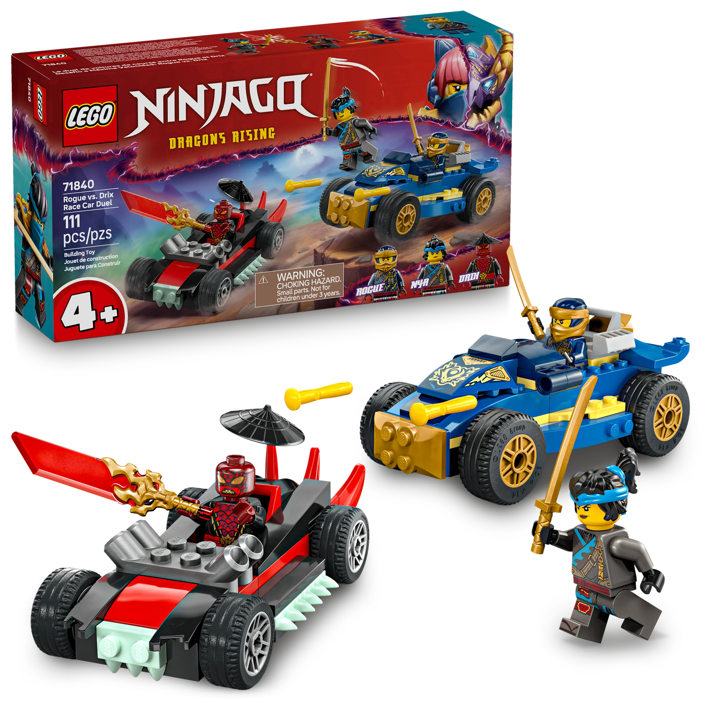 LEGO Ninjago Rogue vs. Drix Race Car Duel