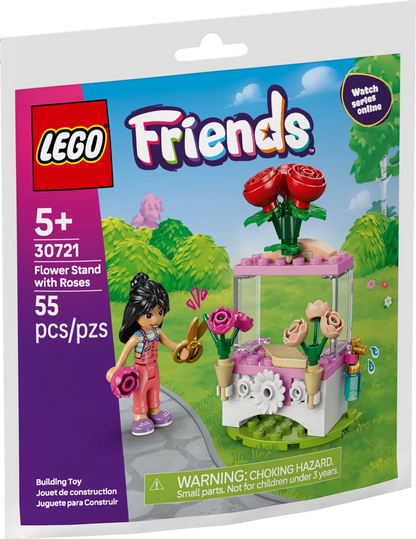 LEGO Recruitment Bags Flower Stand with Roses - Trading Card Market