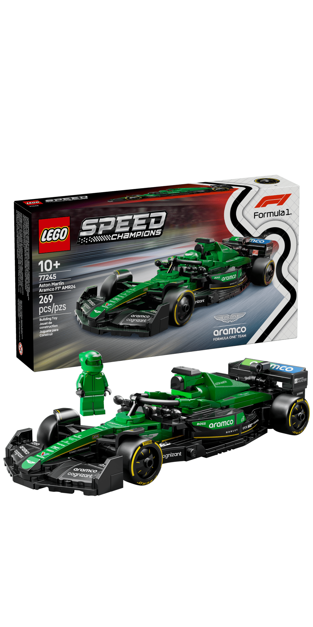 LEGO Speed Champions Aston Martin Aramco F1 AMR24 Race Car - Trading Card Market