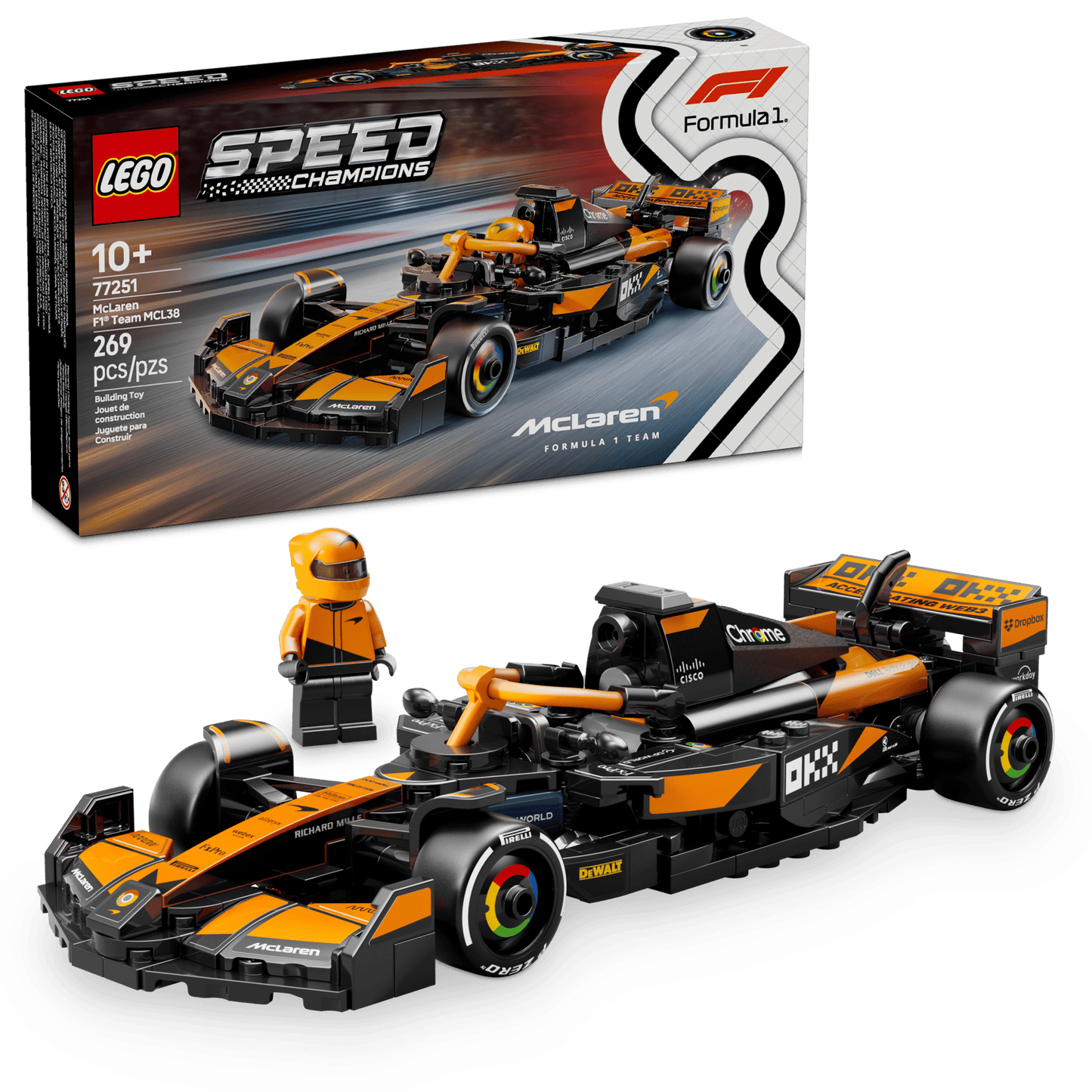 LEGO Speed Champions McLaren F1 Team MCL38 Race Car - Trading Card Market