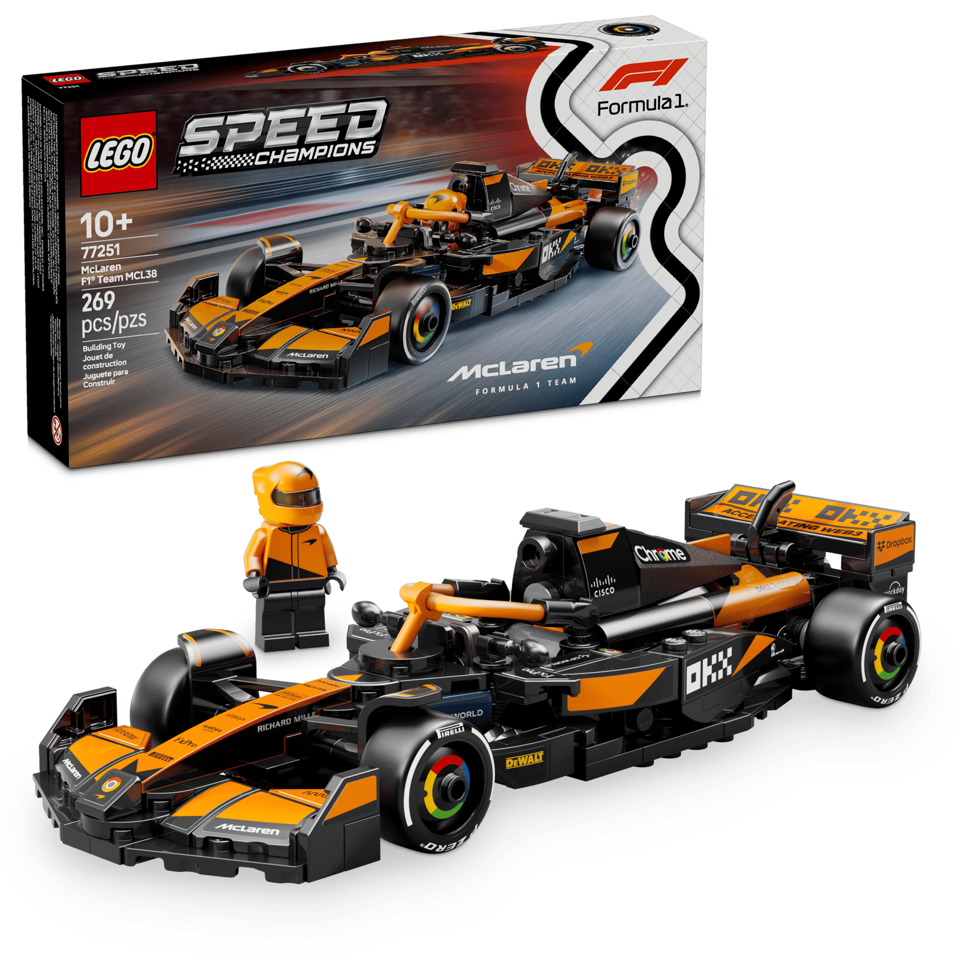 LEGO Speed Champions McLaren F1 Team MCL38 Race Car - Trading Card Market