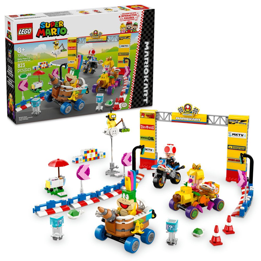 LEGO Super Mario Mario Kart Baby Peach & Grand Prix Set - Trading Card Market