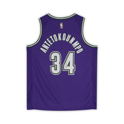 Fanatics Authentic Giannis Antetokounmpo Autographed Milwaukee Bucks Purple Nike Swingman Jersey