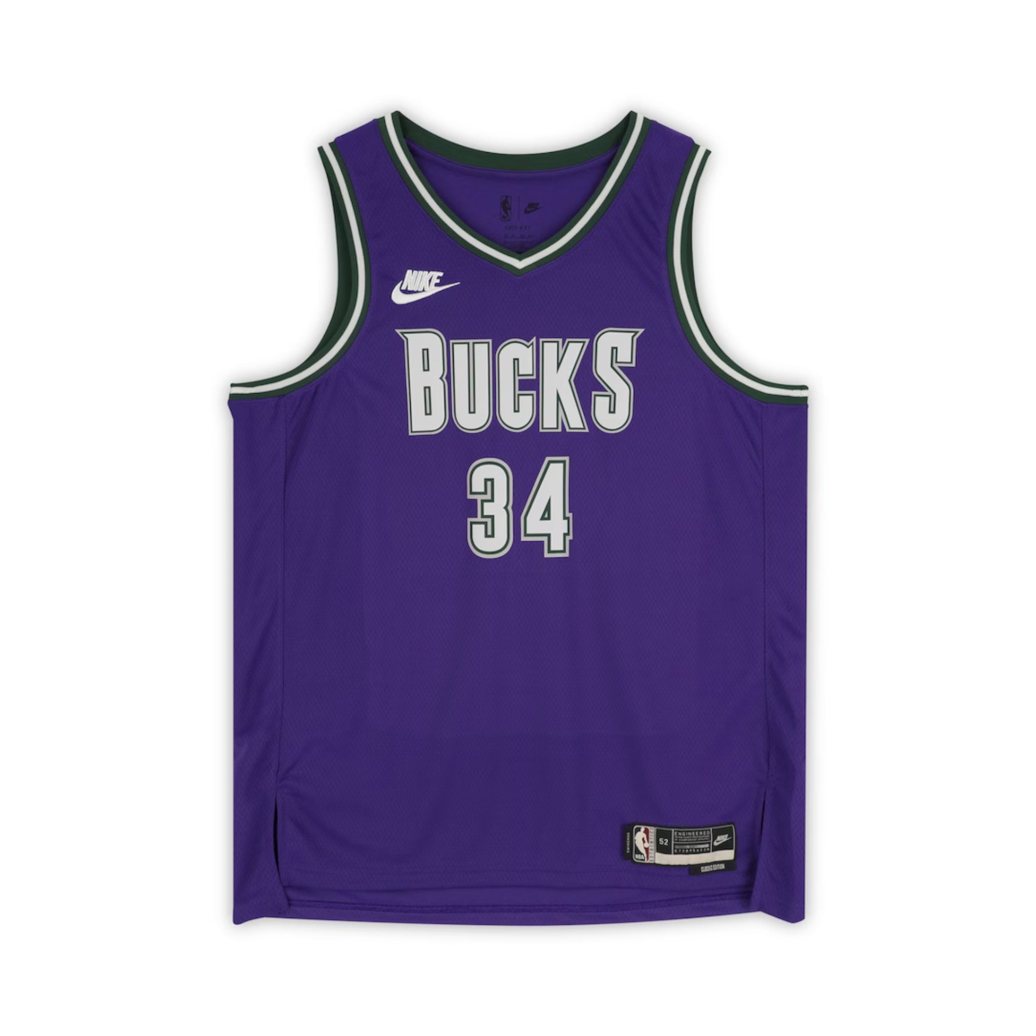 Fanatics Authentic Giannis Antetokounmpo Autographed Milwaukee Bucks Purple Nike Swingman Jersey