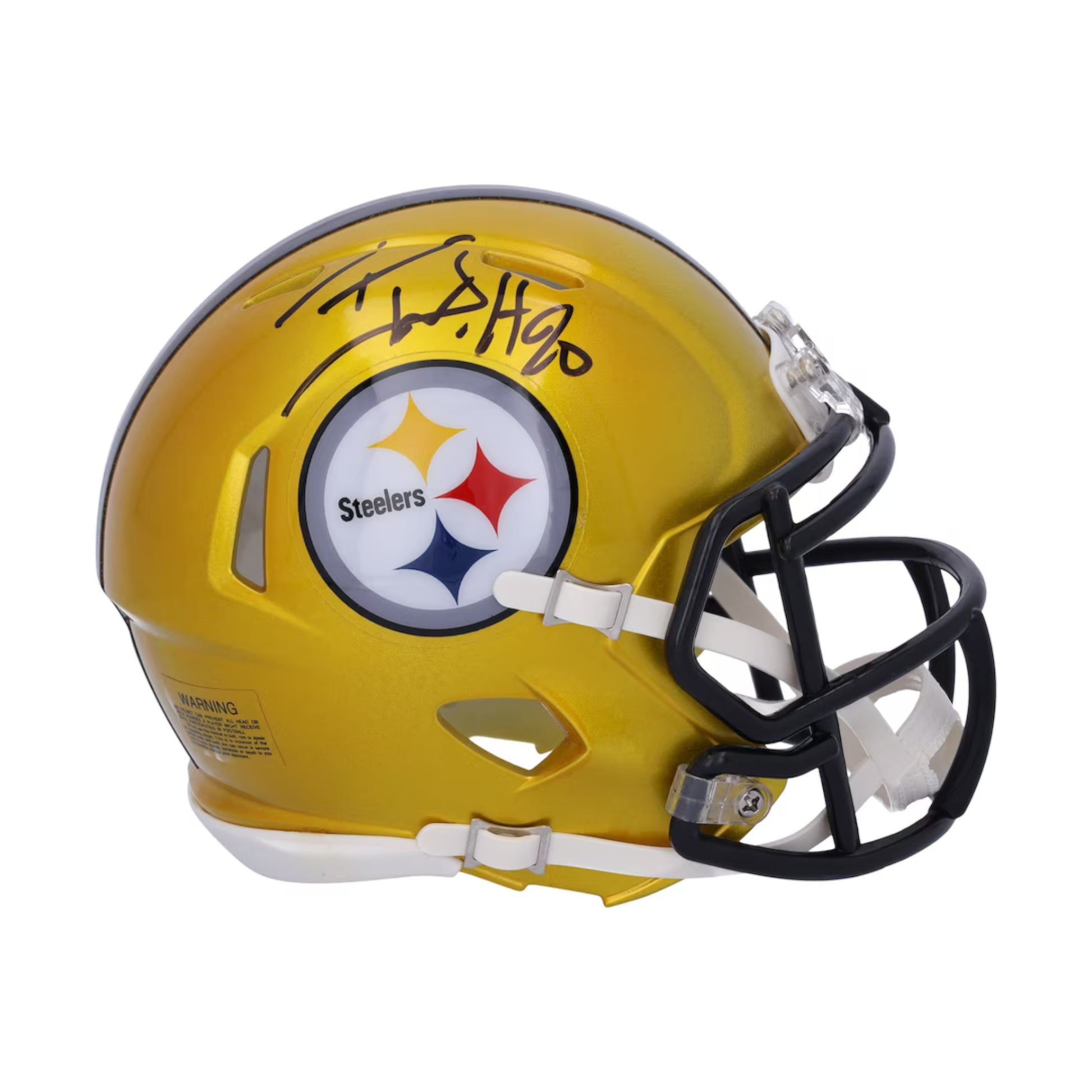 Fanatics Authentic T.J. Watt Autographed Pittsburgh Steelers Flash Speed Mini Helmet