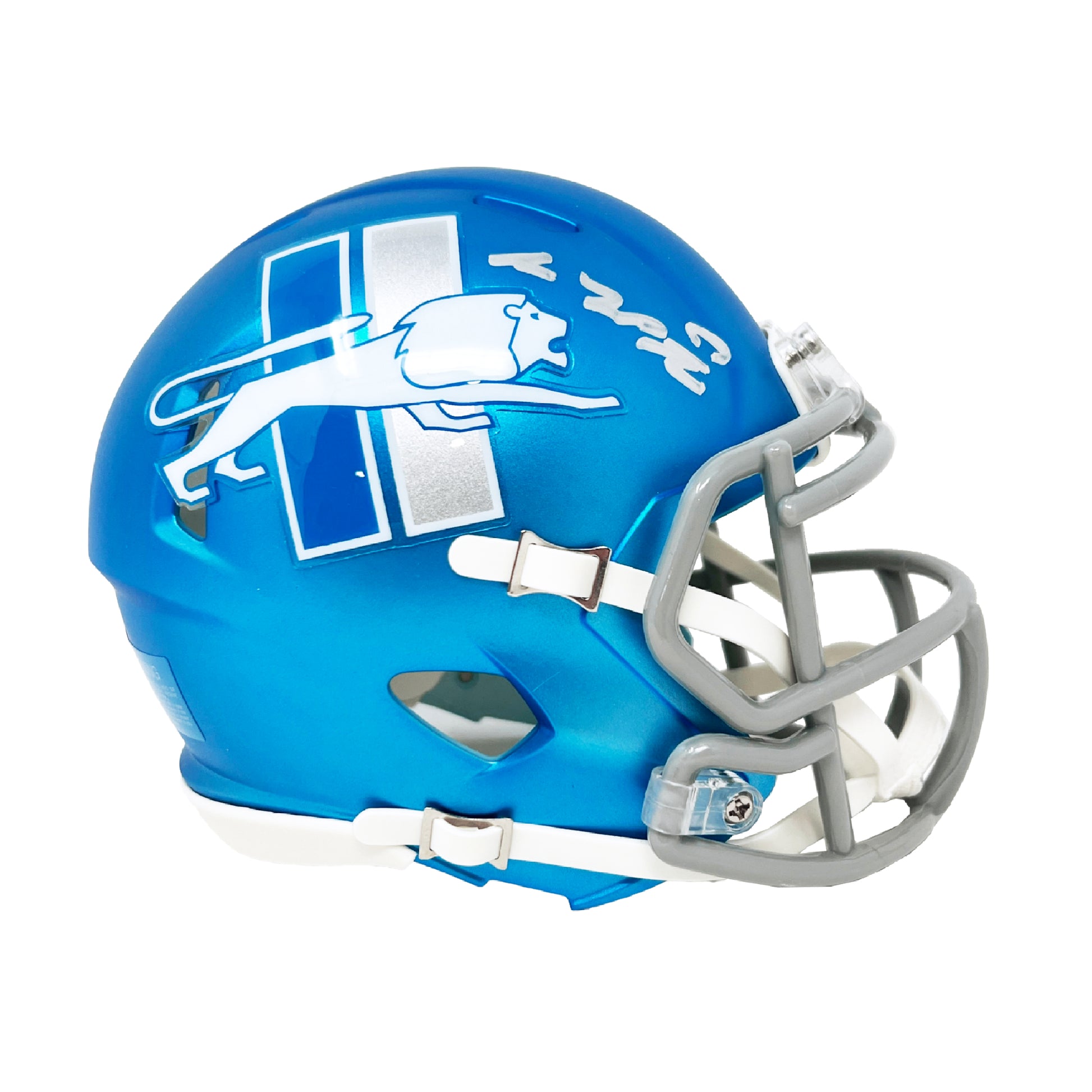autographed football helmets industry report Fanatics Authentic Sam LaPorta Autographed Detroit Lions 2023 Alt Speed Mini Helmet