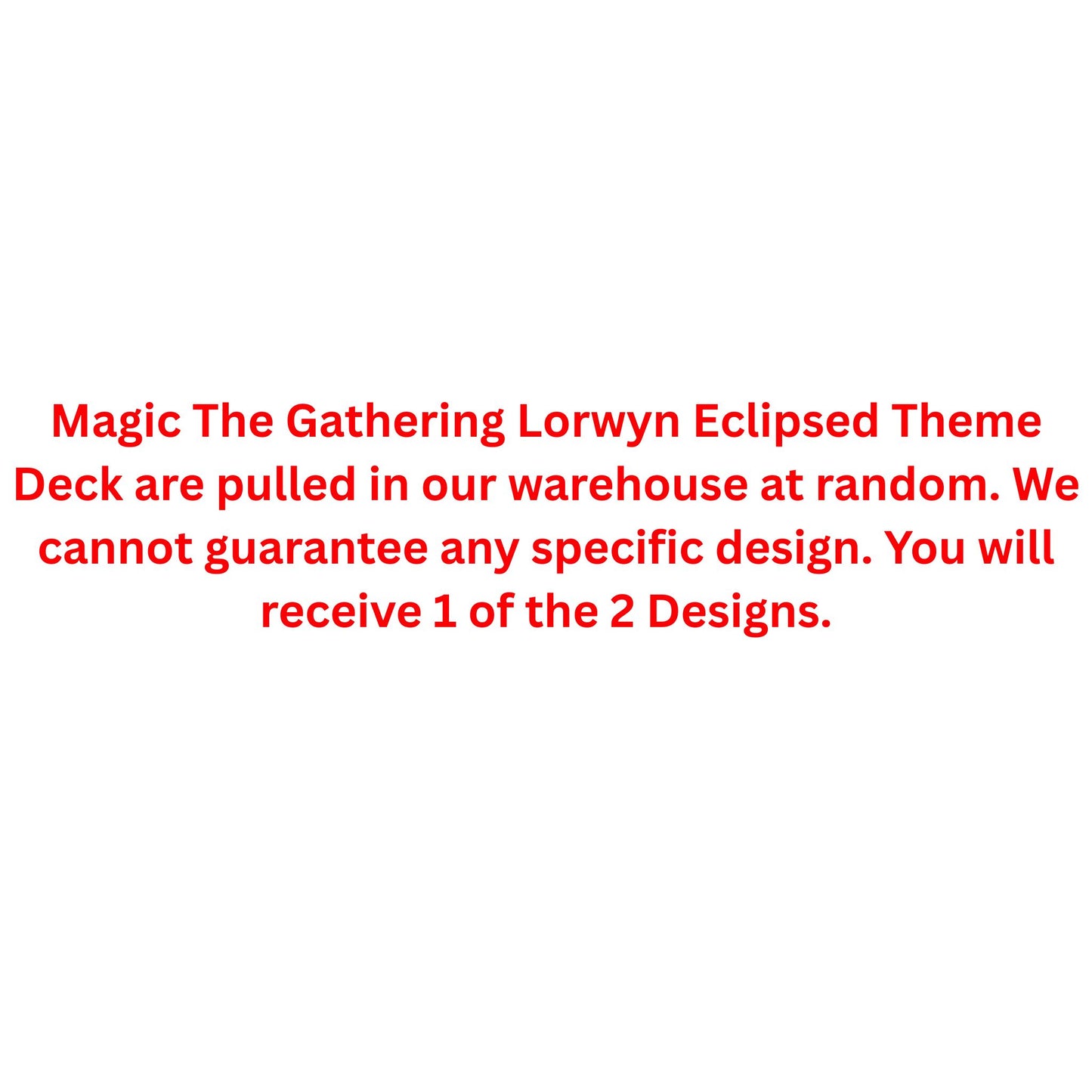 Magic The Gathering Lorwyn Eclipsed Theme Deck - Trading Card Market