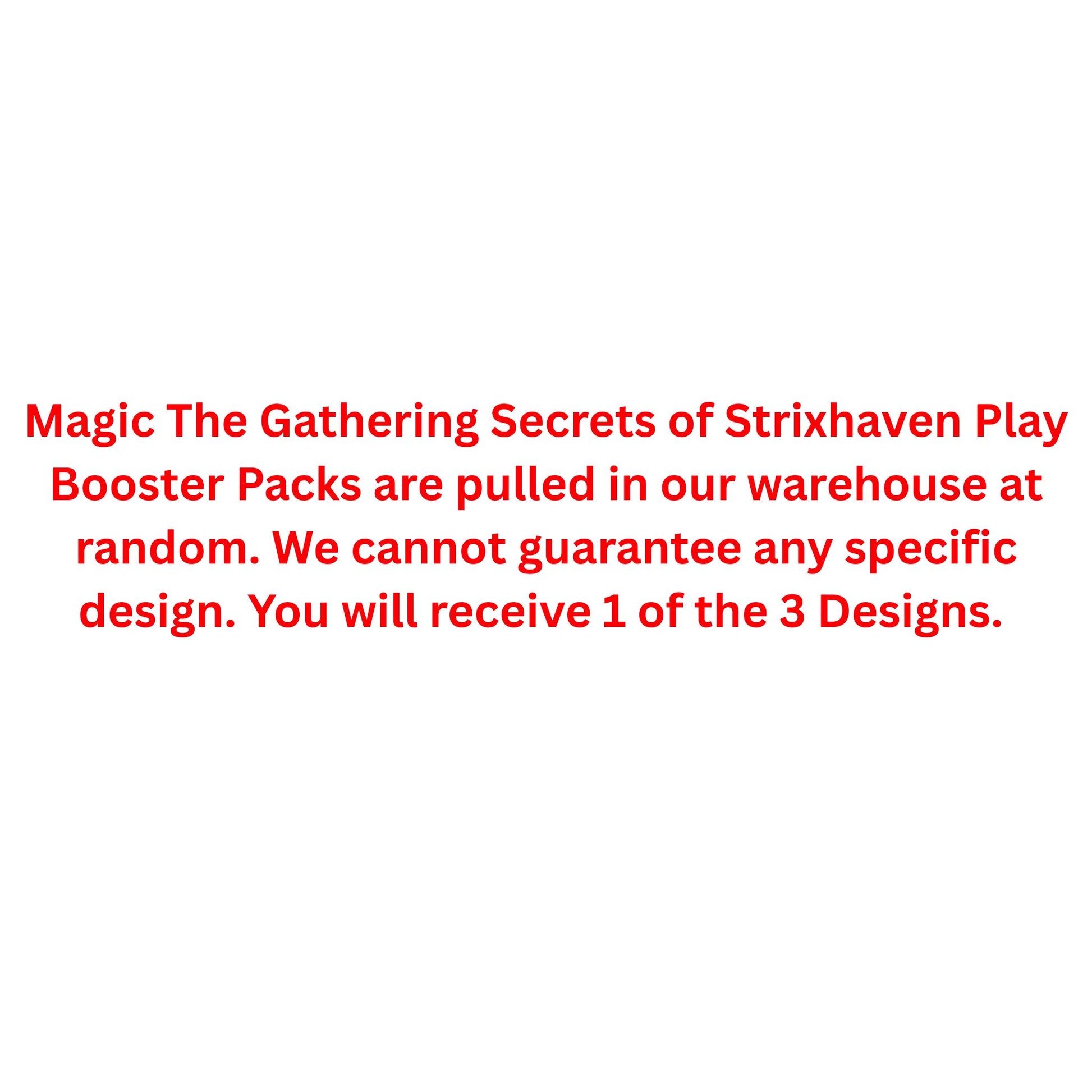 Magic The Gathering Secrets of Strixhaven Play Booster Pack
