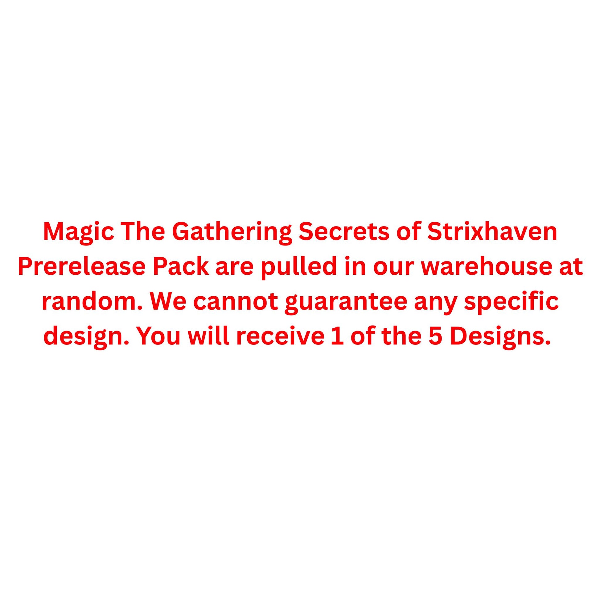 Magic The Gathering Secrets of Strixhaven Prerelease Pack - Trading Card Market