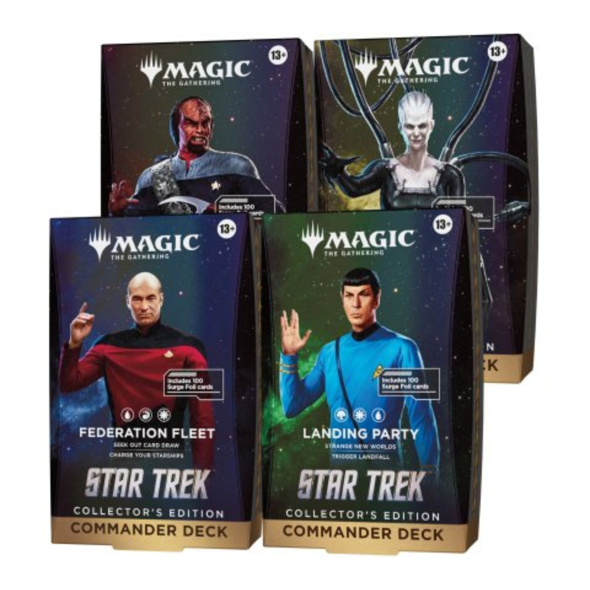 Magic The Gathering Star Trek Collector Edition Commander Deck DIsplay (4 Decks)