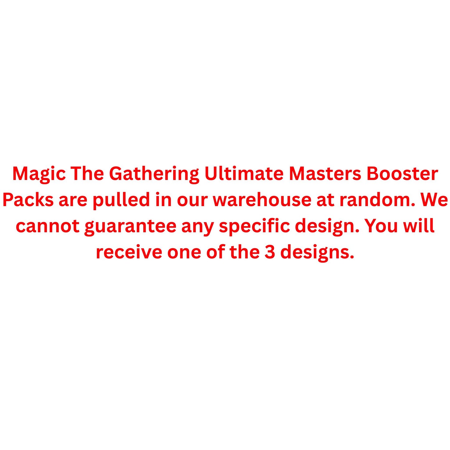 Magic The Gathering Ultimate Masters Booster Pack - Trading Card Market