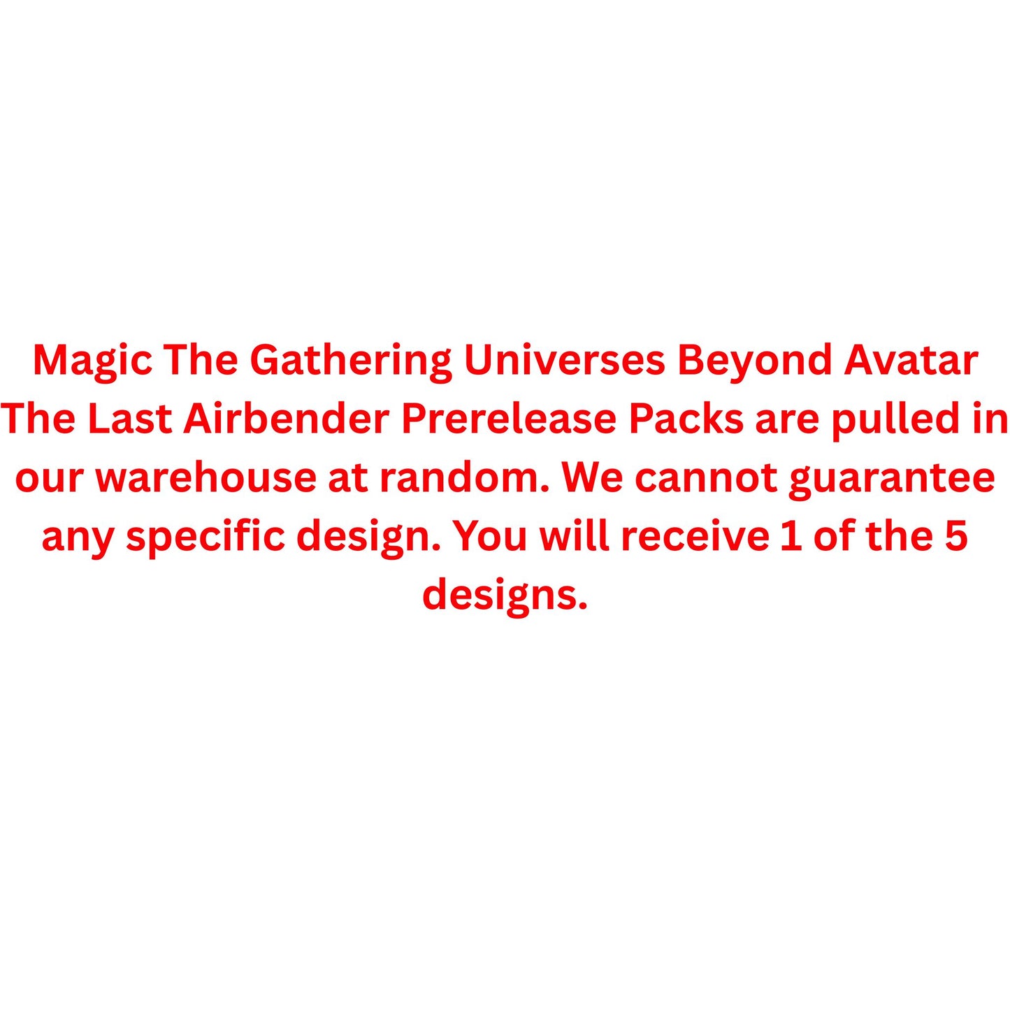 Magic The Gathering Universes Beyond Avatar The Last Airbender Prerelease Pack - Trading Card Market
