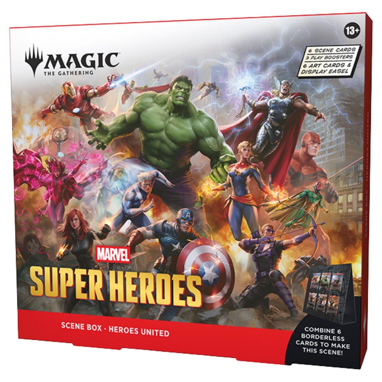 Magic The Gathering Universes Beyond Marvel Super Heroes Heroes United Scene Box (Presell) - Trading Card Market