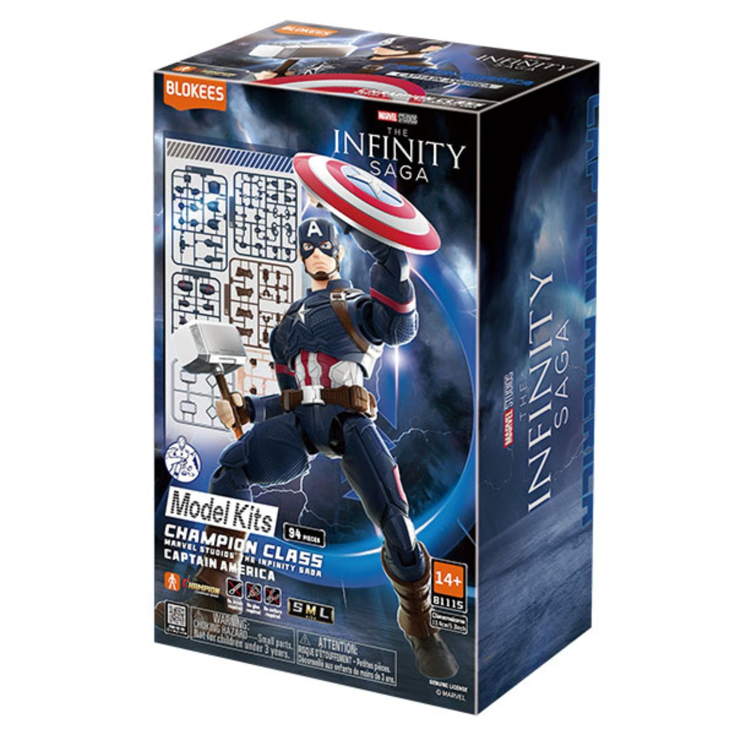 Marvel Blokees 5.3-inch Champion Class CC03 Infinity SAGA Captain America