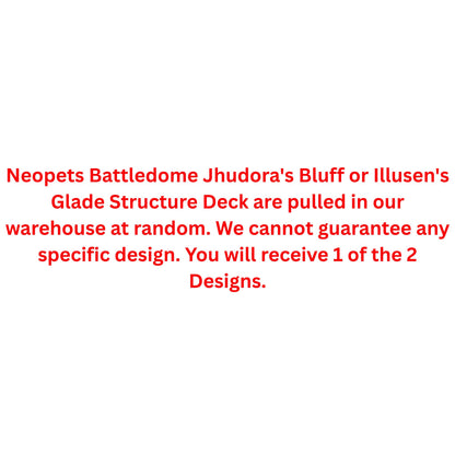 Neopets Battledome Jhudora's Bluff or Illusen's Glade Structure Deck - Trading Card Market