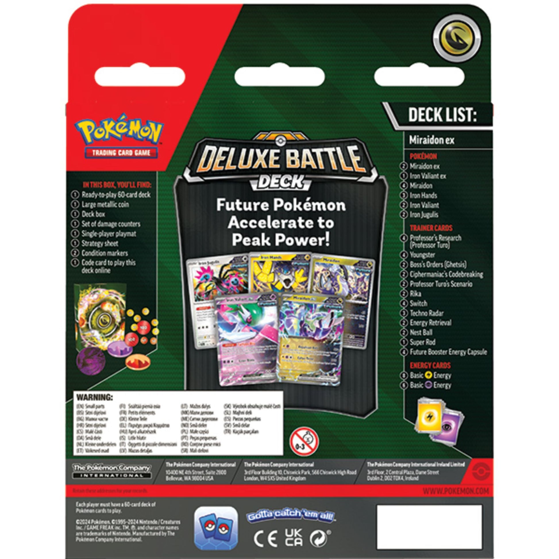 Pokemon Miraidon Ex Deluxe Battle Deck Trading Card Market Pokemon Miraidon Ex Deluxe Battle Deck Trading Card Market