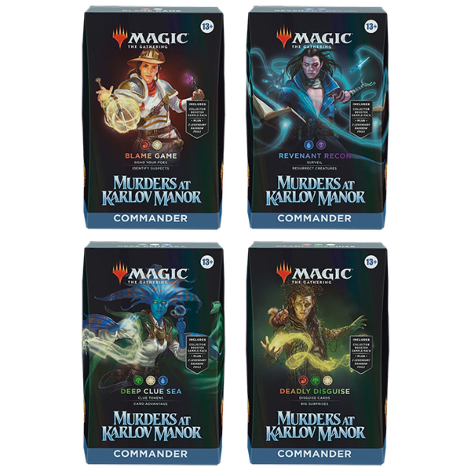 Magic The Gathering Murders at Karlov Manor Commander Deck (4 Decks) Trading Card Market Magic The Gathering Murders at Karlov Manor Commander Deck (4 Decks) Trading Card Market