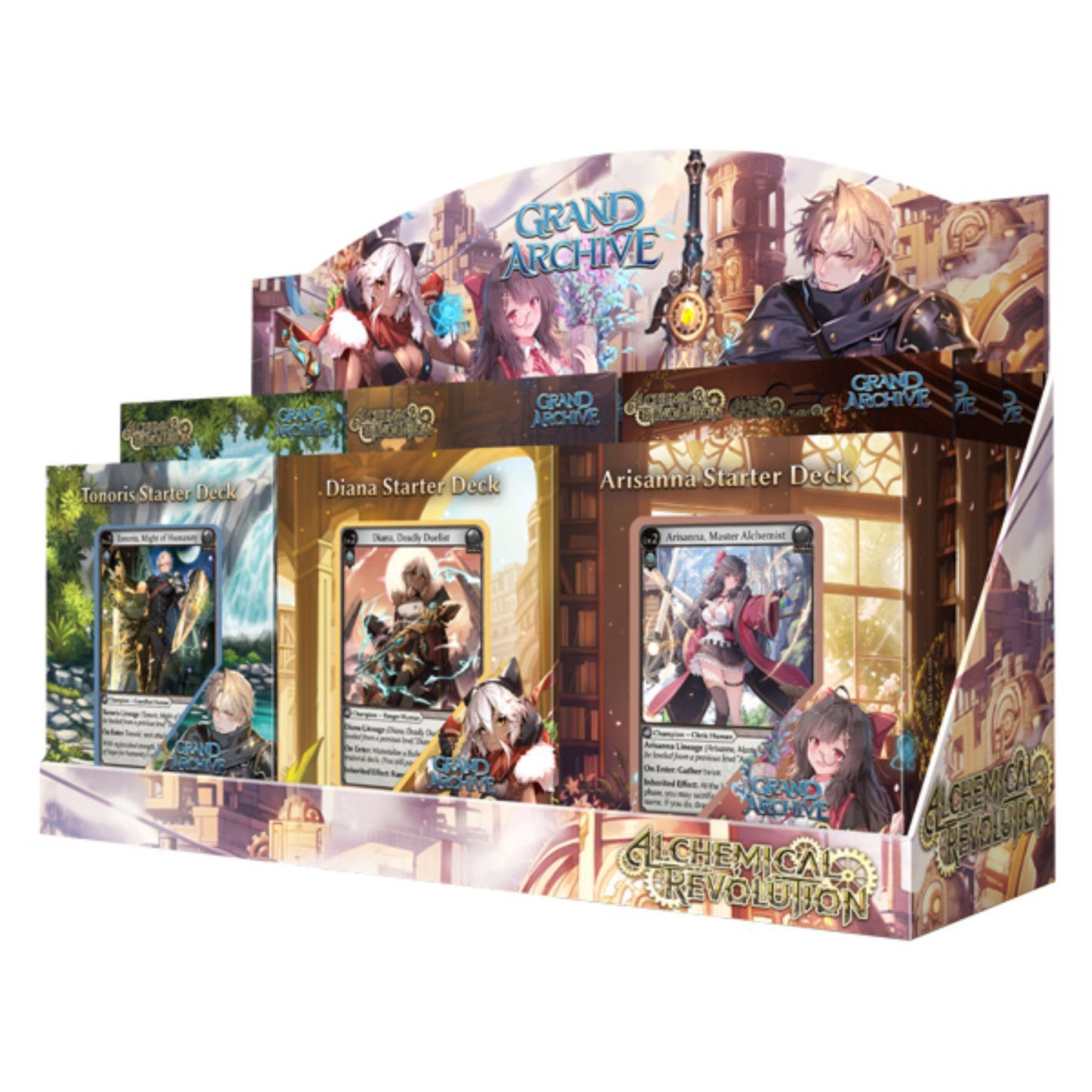 Grand Archive Alchemical Revolution Starter Deck Display (9 Decks) - Trading Card Market