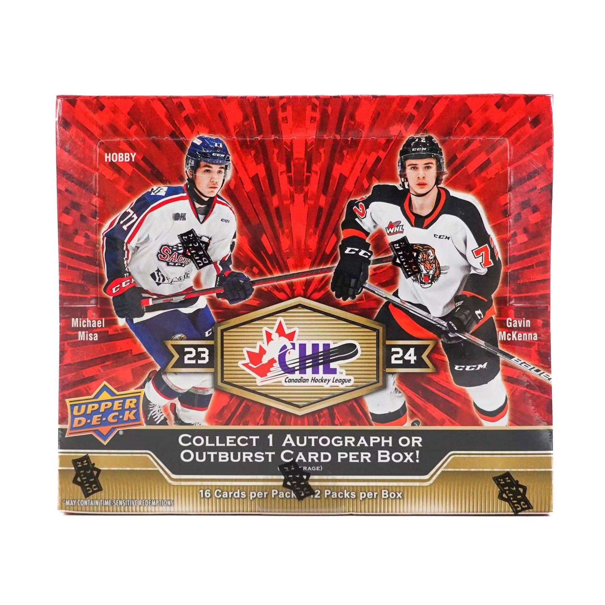 2023/24 Upper Deck CHL Hockey Hobby Box - Trading Card Market