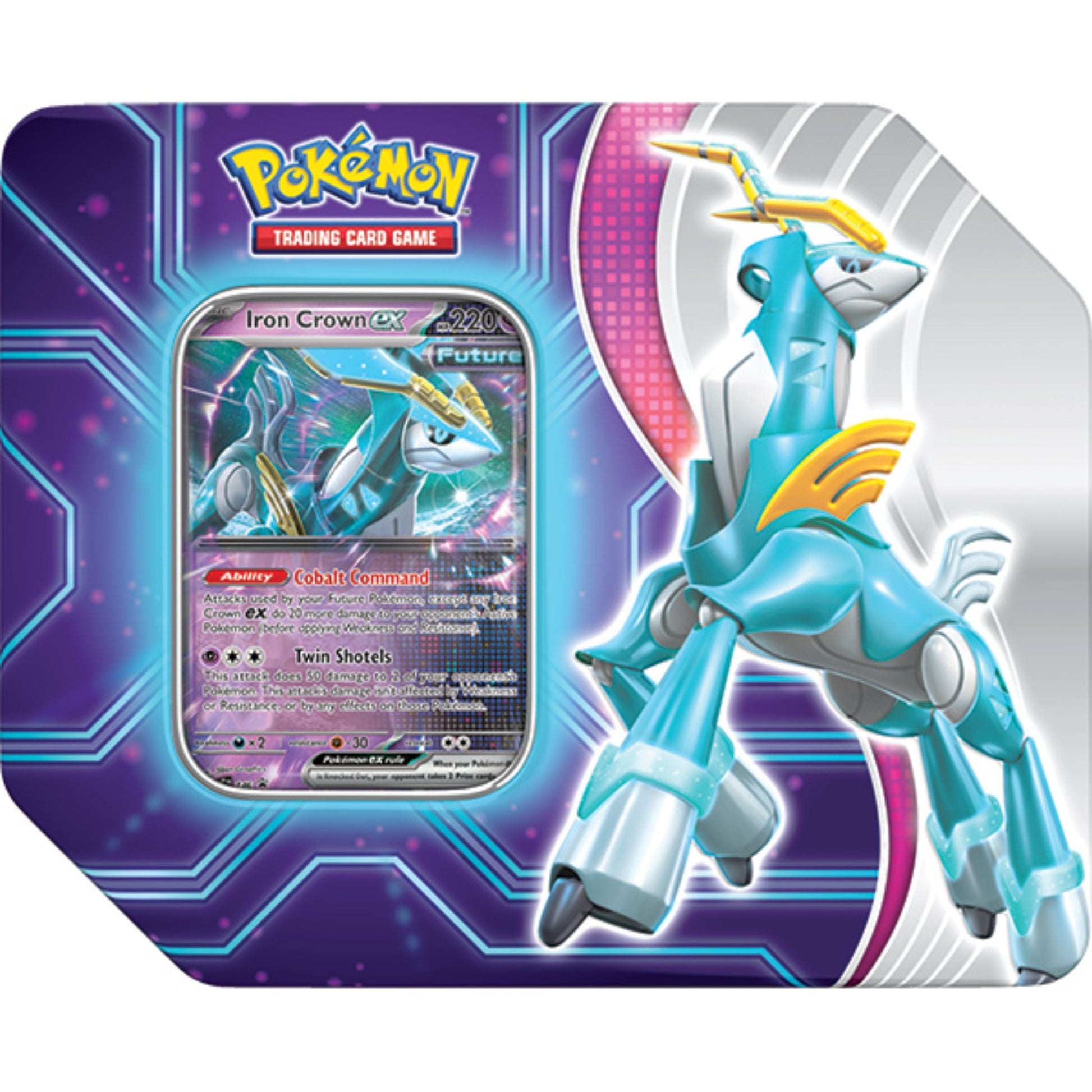 Pokemon Paradox Destinies Iron Crown Tin Pokemon Paradox Destinies Iron Crown Tin