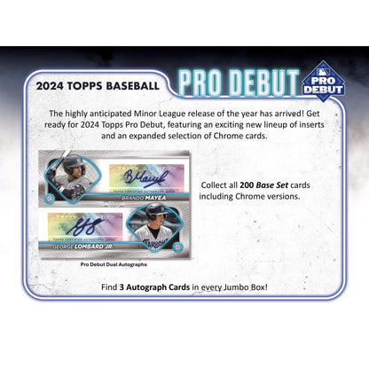 2024 Topps Pro Debut Baseball Jumbo Box - Trading Card Market
