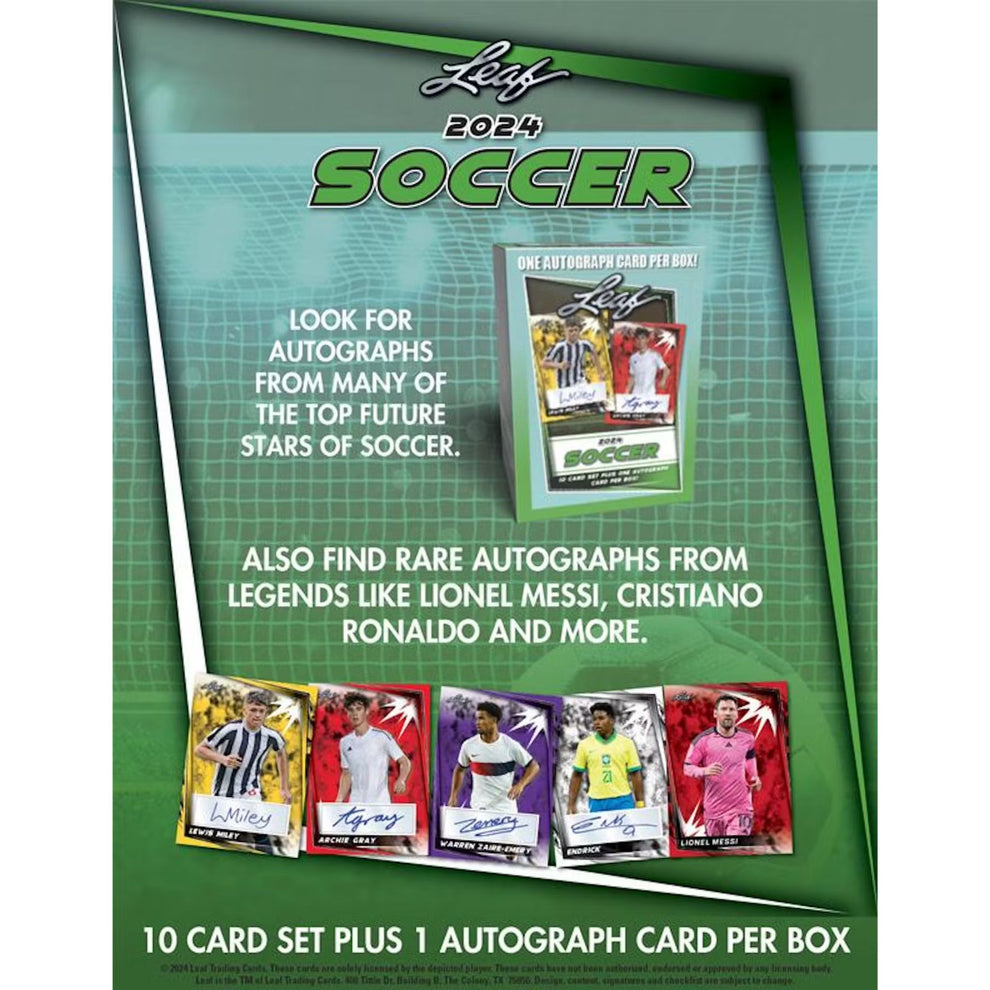 2024 Leaf Soccer Blaster Box (Presell) Trading Card Market