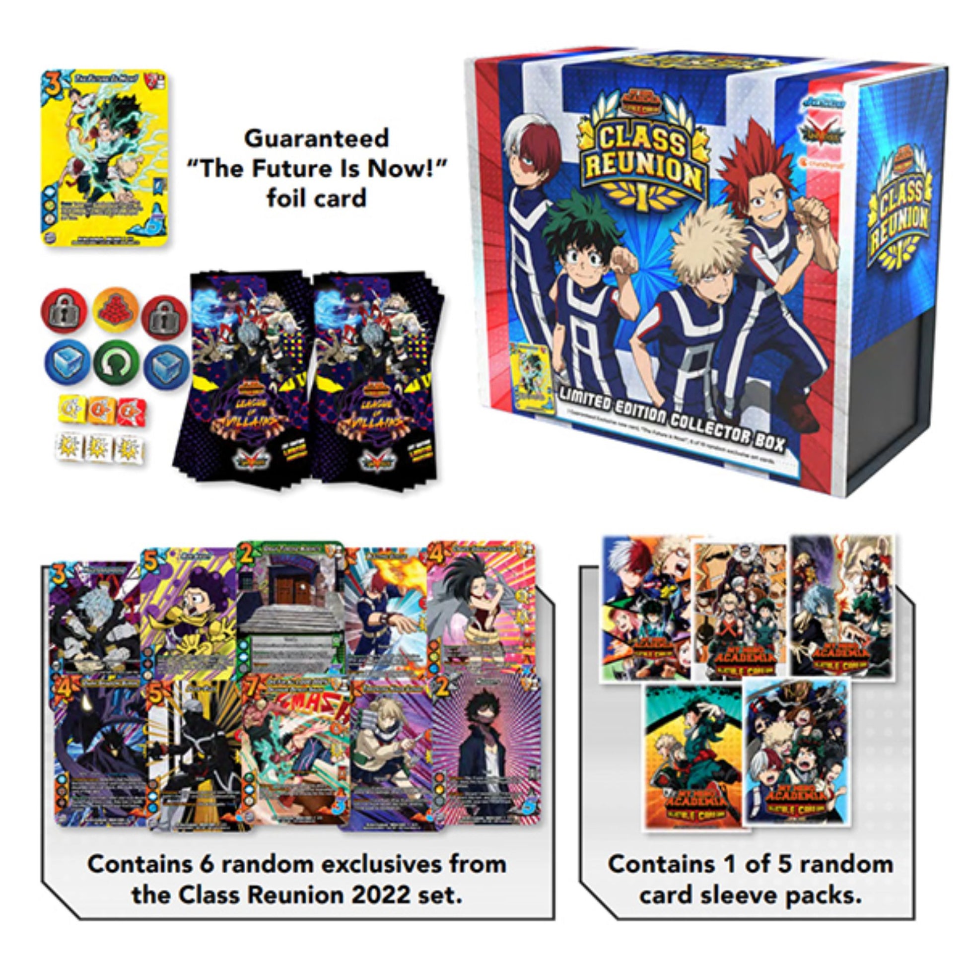 universus card sleeves UniVersus My Hero Academia Class Reunion 2022 Hobby Box – Trading Card Market