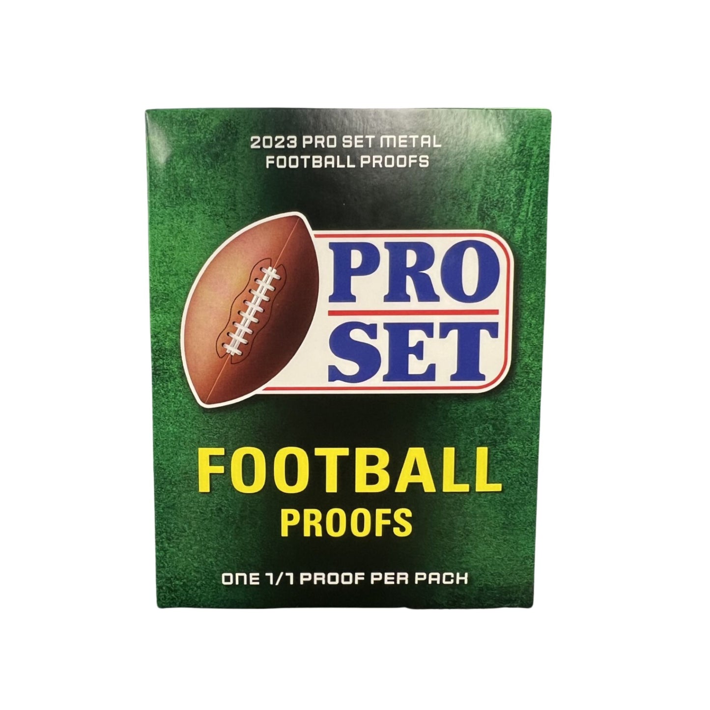 2023 Leaf Pro Set Metal Football 1/1 Proof Pack