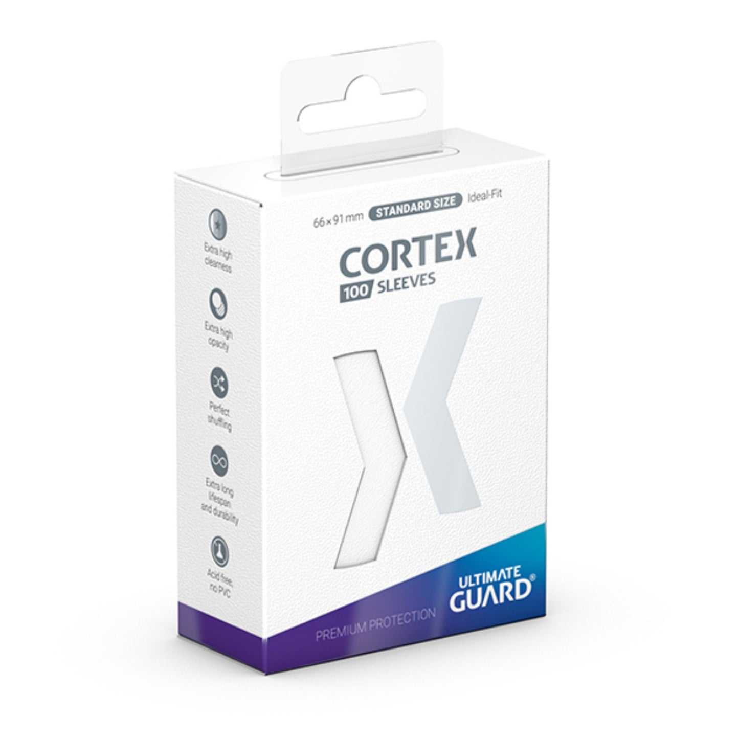 Ultimate Guard Cortex Standard Sleeve White Glossy - Trading Card Market