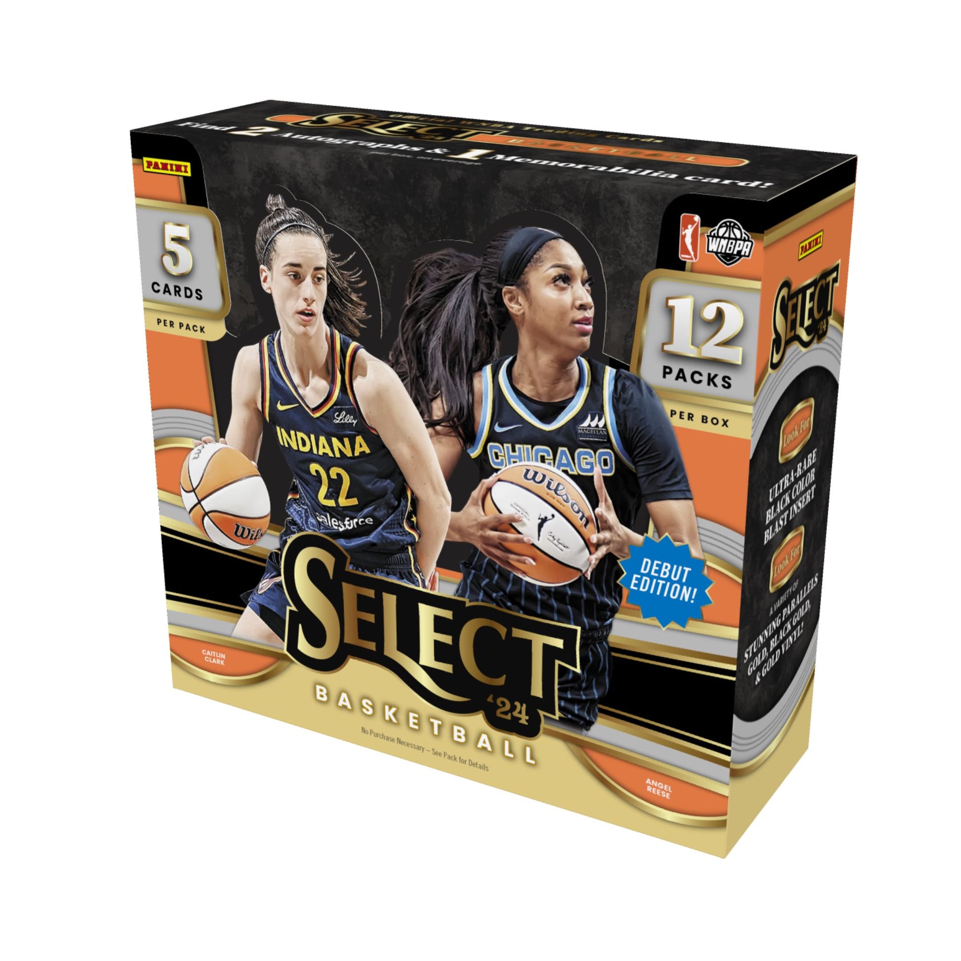 wnba booster box 2022 Panini Revolution Basketball Factory Sealed Hobby 8 Packs 40 Cards 1 Autograph Card, 8 Inserts and 9 Parallels Per Box on Average. Debut Edition Look for cards from and Green Ice Prizms 2024 Panini Select WNBA Basketball