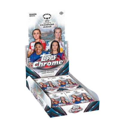 2023/24 Topps Chrome UEFA Women's Champions League Soccer Hobby Box - Trading Card Market