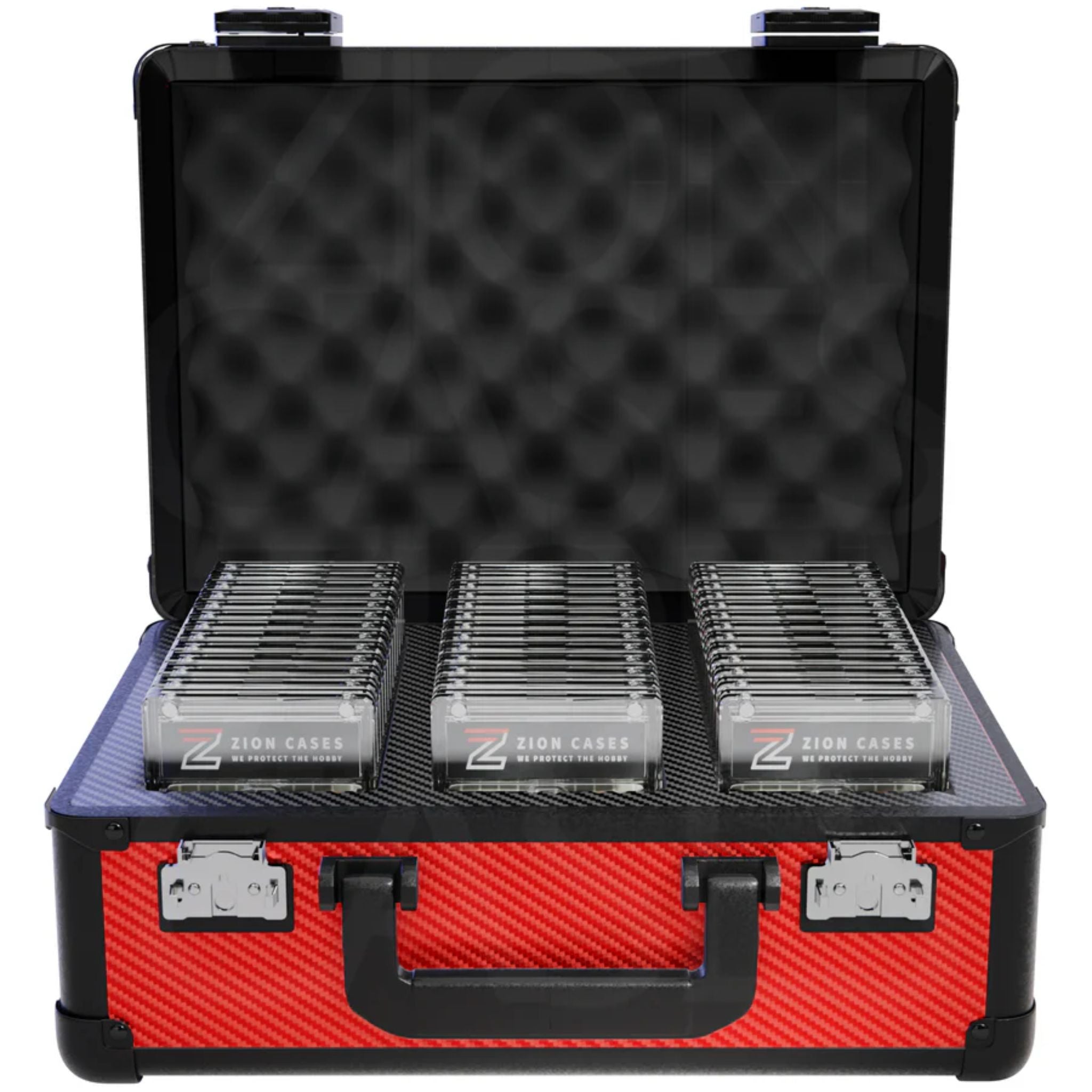 Zion Carbon Fiber Red Slab Case X – Trading Card Market