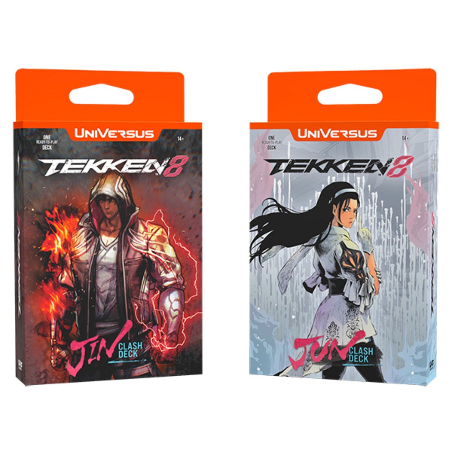 UniVersus Tekken Clash Deck Display Jin & Jun (8 decks) - Trading Card Market
