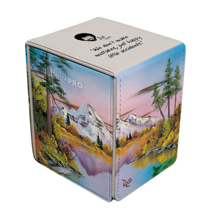 Ultra Pro Alcove Flip Bob Ross Mighty Mountain Lake Deckbox - Trading Card Market