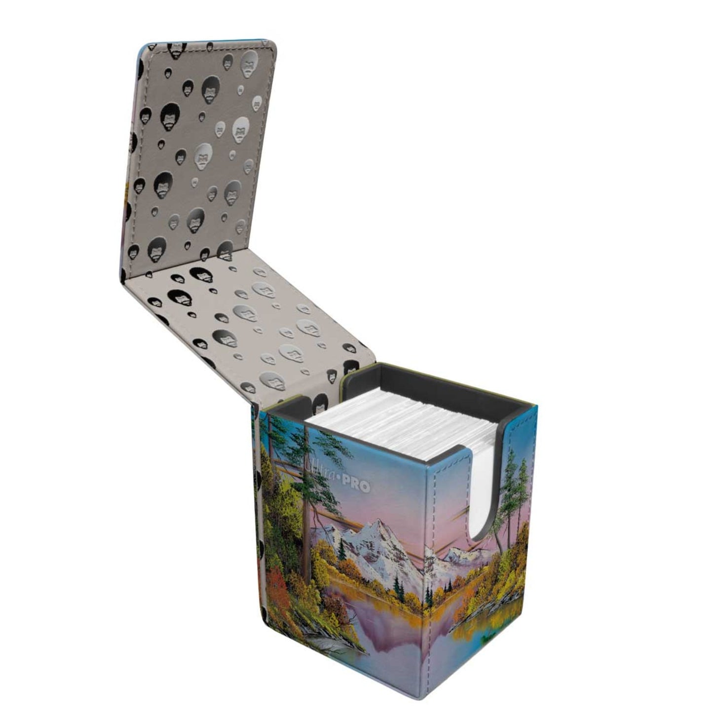 Ultra Pro Alcove Flip Bob Ross Mighty Mountain Lake Deckbox - Trading Card Market