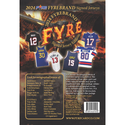 2024 Fyre Signed Jersey Multi - Sport Edition Hobby Box - Trading Card Market