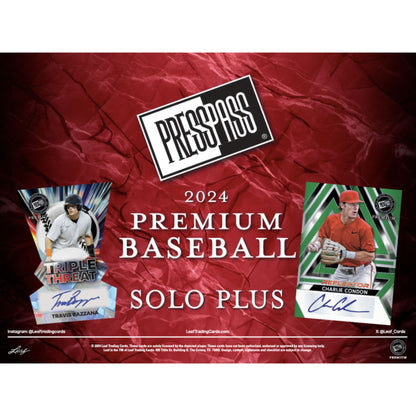 2024 Leaf Press Pass Premium Baseball Solo Edition - Trading Card Market