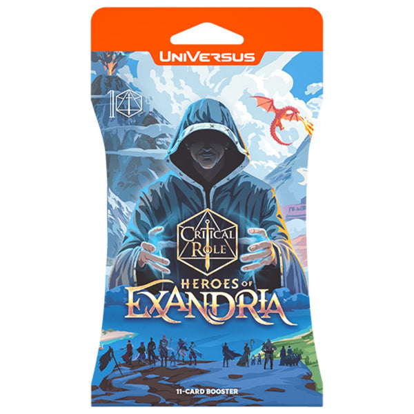 UniVersus Critical Role Heroes of Exandria Hanging Booster Pack UniVersus Critical Role Heroes of Exandria Hanging Booster Pack