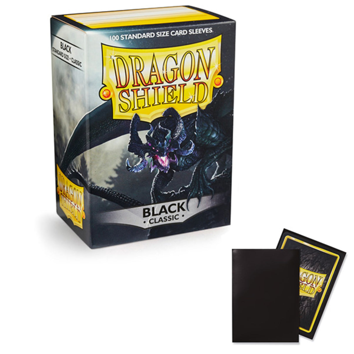 Dragon Shield Standard Classic Black Sleeves Trading Card Market