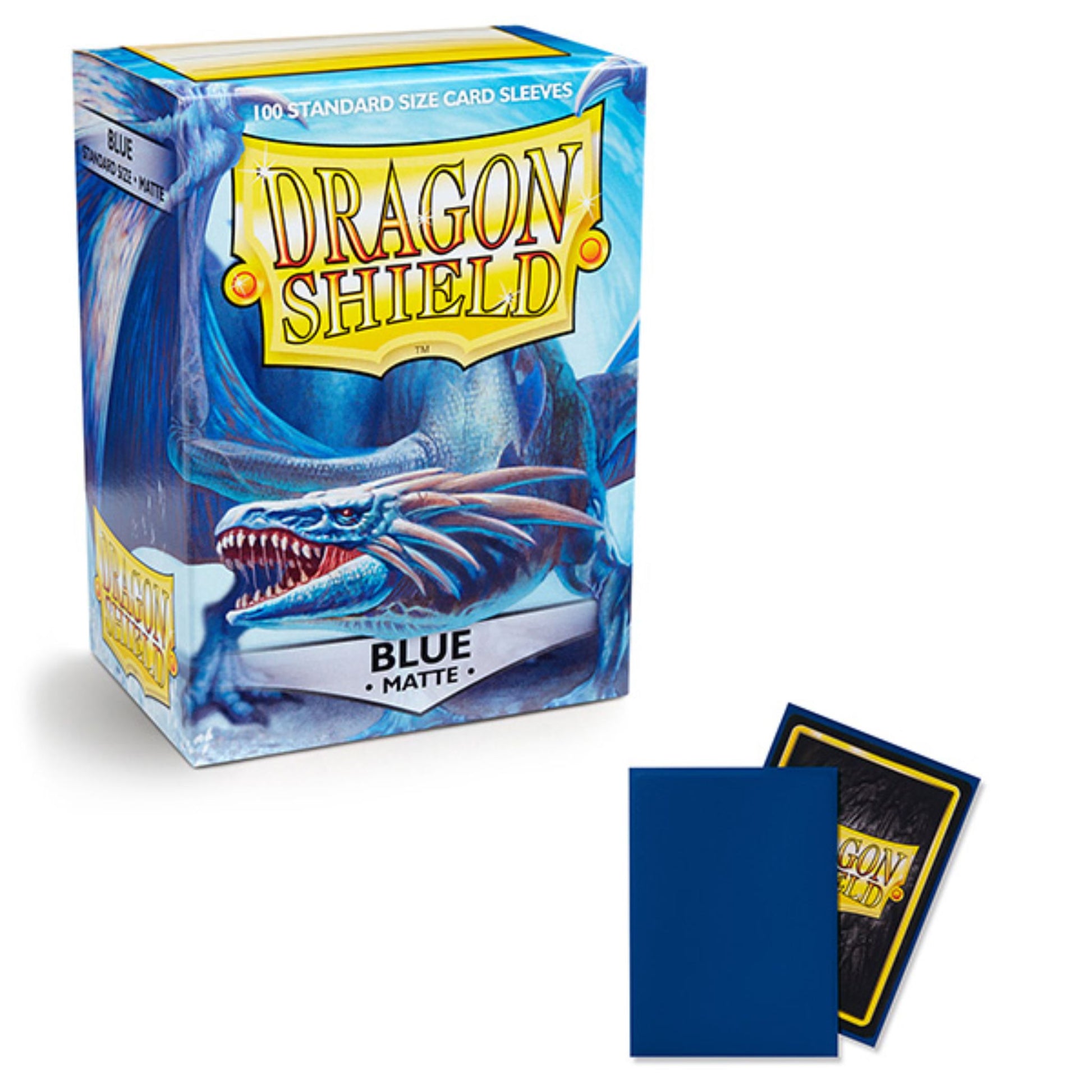 Dragon Shield Standard Matte Blue Sleeves - Trading Card Market