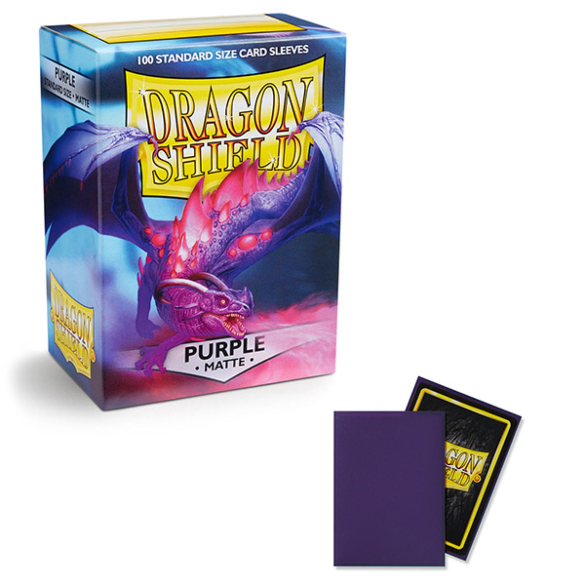 Dragon Shield Standard Matte Purple Sleeves - Trading Card Market