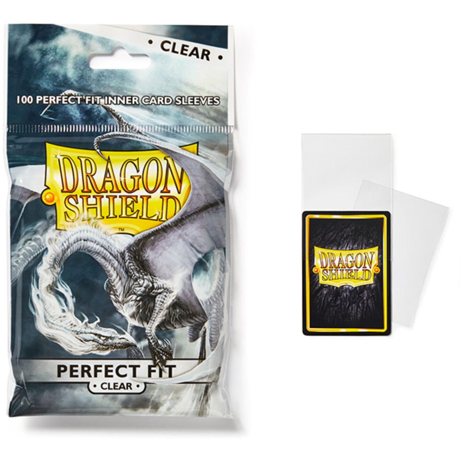 trading card clear sleeves Dragon Shield Perfect Fit Standard Clear Sleeves