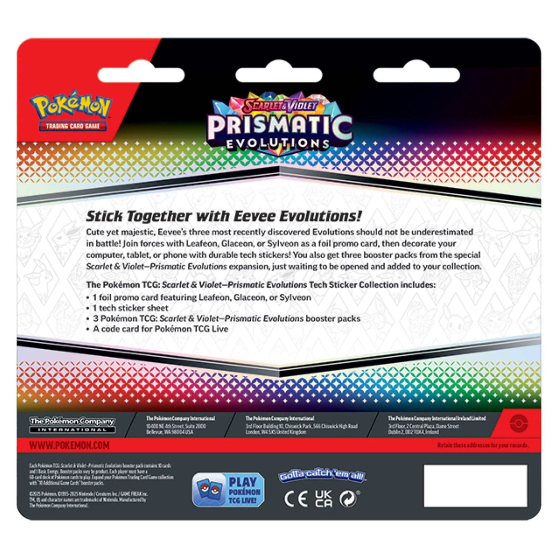 Pokemon Scarlet & Violet Prismatic Evolutions Tech Sticker Collection Trading Card Market Pokemon Scarlet & Violet Prismatic Evolutions Tech Sticker Collection Trading Card Market
