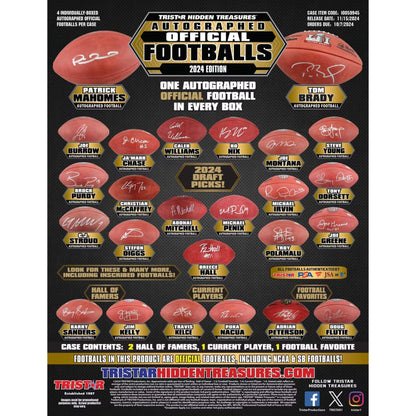 2024 Tristar Hidden Treasures Official Autographed Football Box - Trading Card Market